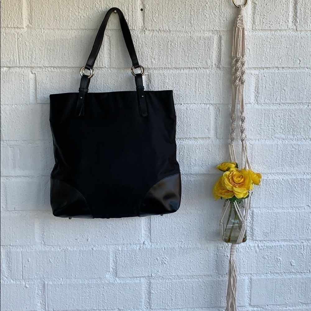 Furla Leather Nylon Designer Shoulder Bag